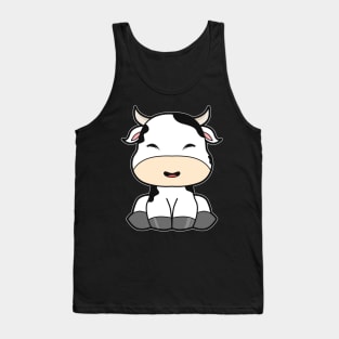 Cute Baby Cow Comic Tank Top